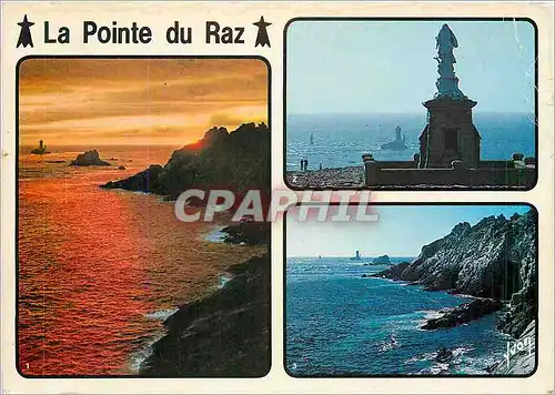 Cartes postales moderne La Bretagne La Pointe du Raz (Finistere) Notre Dame des Naufrages veille sur le Raz