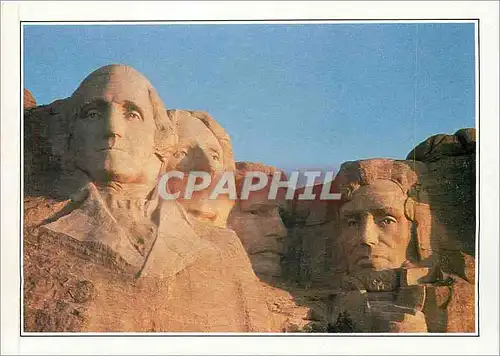 Cartes postales moderne USA Mount Rushmore les tetes de quatre presidents