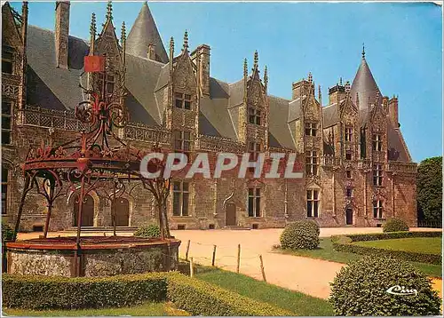 Cartes postales moderne Josselin (Morbihan) La Cour interioeur du chateau et le puits