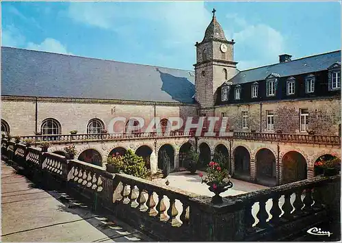 Moderne Karte Abbaye de Langonnet (Morbihan) Le cloitre de l'Abbaye