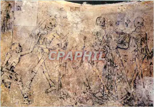 Cartes postales moderne Kernascleden Fresques du XVe s la Dance Macabre detail