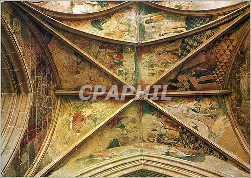 Cartes postales moderne Kernascleden Fresques de la Voute XVe s
