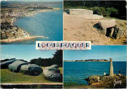 Cartes postales moderne La Bretagne Locmariarquer Vue generale la table des marchands