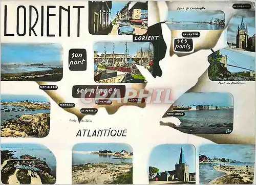 Moderne Karte Lorient Atlantique