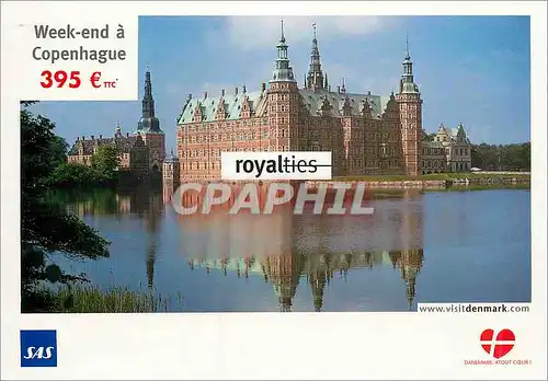 Cartes postales moderne Chateau de Frederiksborg Hillered (pres de Copenhague) SAS Aviation Danemark