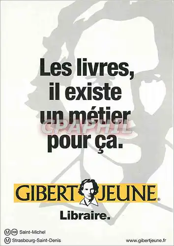 Cartes postales moderne Les livres il existe un metier pour ca Gibert Jeune