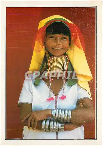 Cartes postales moderne Burma Loi Kax Femmes girafes