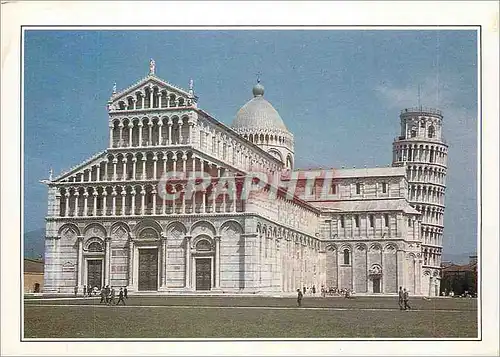 Moderne Karte Italia Pise le Duomo et la tour penchee