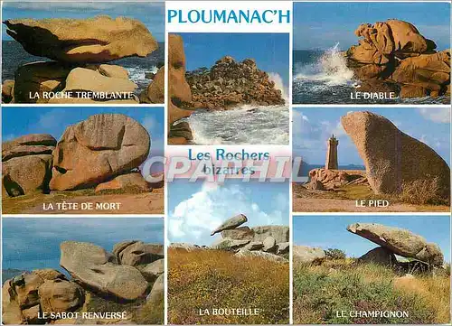 Cartes postales moderne Ploumanach La Cote de Granit Les rochers bizarres du sentier des Douaniers