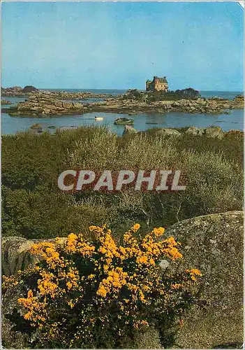 Cartes postales moderne La Bretagne Ploumanac'h Tregastel Le chateau de Costaeres bati dans le style