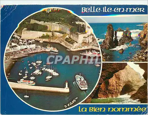 Cartes postales moderne Belle ile en mer la bien nommee