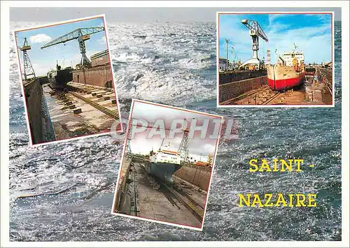 Cartes postales moderne St Nazaire L'Atlantique Les chantiers