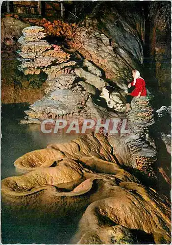 Cartes postales moderne Gouffre de Padirac (Lot) Lac superieur Stalagmites