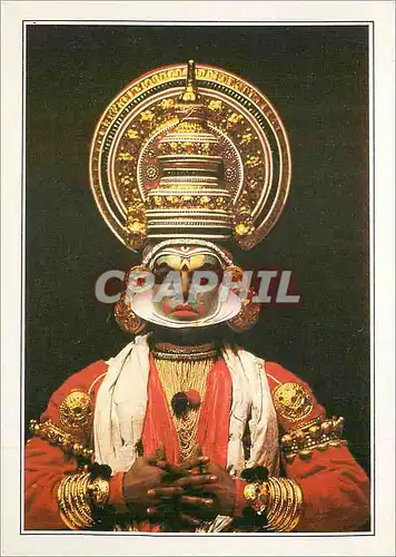 Cartes postales moderne India Kerala un acteur du theatre Kathakali