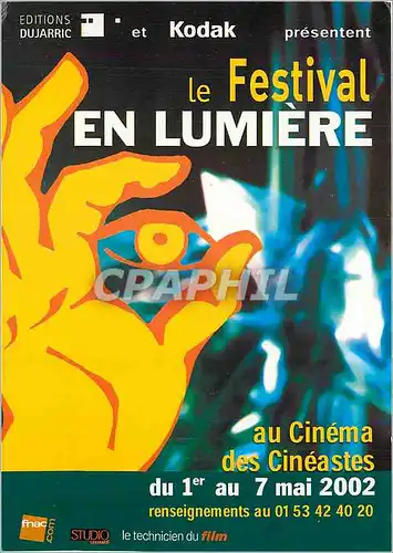 Moderne Karte Le festival en Lumiere Cinema des cineastes Kodak