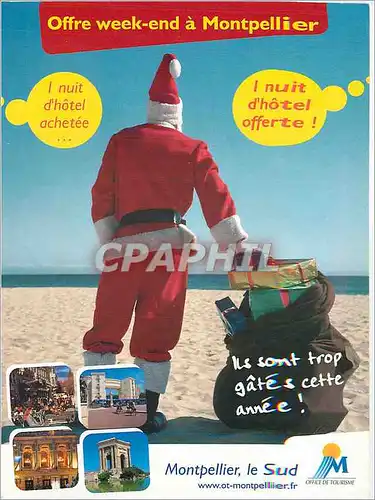 Cartes postales moderne Offre Week end a Montpellier Pere Noel