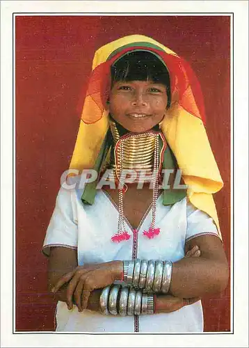Cartes postales moderne Burma Loi Kaw Femmes girafes  b