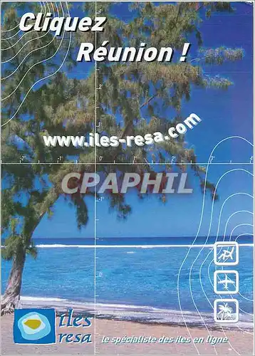Cartes postales moderne Cliquez Reunion Ile resa le specialiste des Iles en Ligne