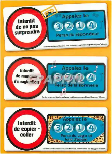 Cartes postales moderne Interdit de ne pas suspendre 3214