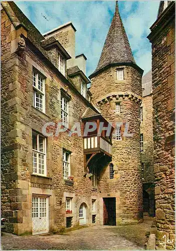 Cartes postales moderne La Bretagne en couleurs Saint Malo (I et V) Cour de la Houssaye maison de la Duchesse Anne