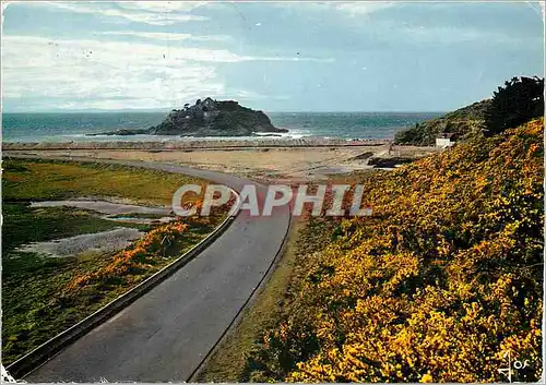 Cartes postales moderne La Bretagne en couleurs La route cotiere entre Saint Malo Parame et Cancale (I et V)