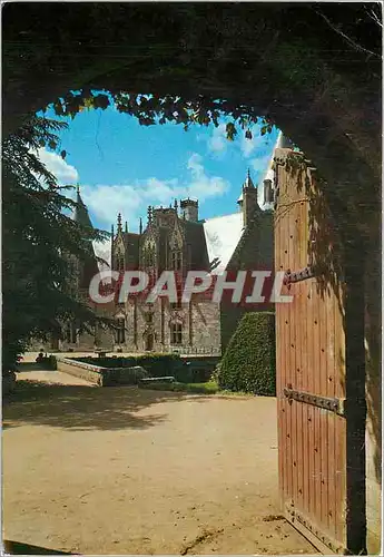 Cartes postales moderne Josselin (Morbihan) Une partie de la Facade interieure du chateau