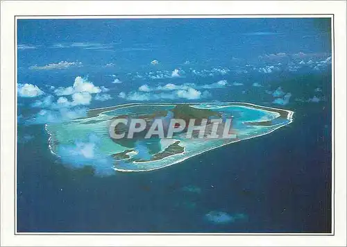 Cartes postales moderne Polynesie Francaise Maupiti l'Ile vue d'avion