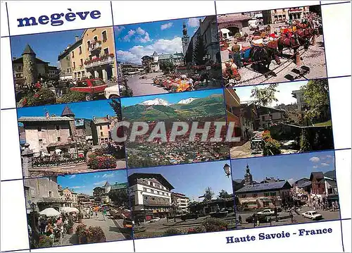Moderne Karte Megeve Haute Savoie France Station Ete Hiver