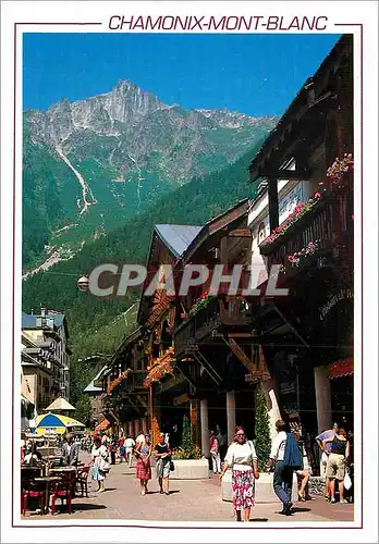 Moderne Karte Chamonix Mont Blanc (Hte Sav) Premiere ville Olympique d'hiver (1924) le centre de la station au