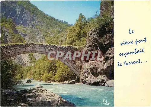 Cartes postales moderne Le Vieux pont enjambait le torrent