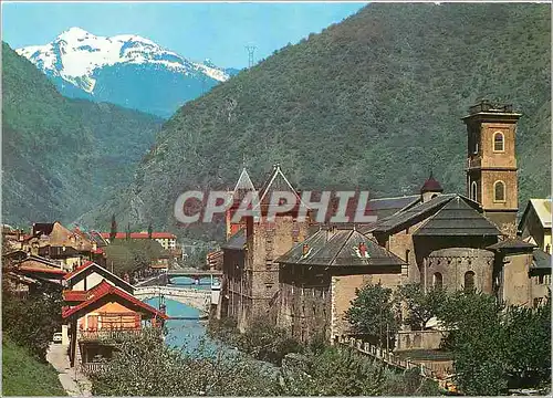 Cartes postales moderne Moutier (Savoie) L'Eveche et le vieux pont sur l'Isere