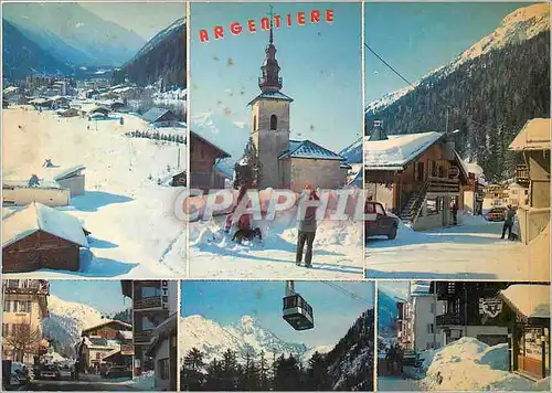 Moderne Karte Argentiere (Haute Savoie) Alt 1250 1800 m