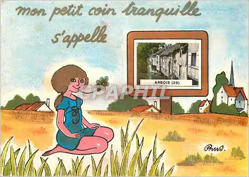 Cartes postales moderne En vacances avec Humour Arbois