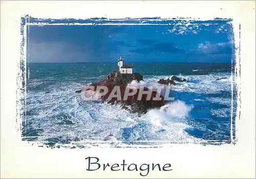 Moderne Karte La Bretagne Phare de Tevennee