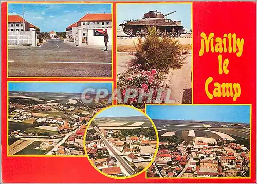 Moderne Karte Mailly le Camp (Aube) Tank Char d'assaut Militaria
