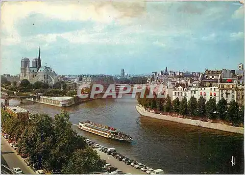 Cartes postales moderne Notre Dame de Paris l'Ile de Cite La Sene et les Quais de l'Ile Saint Louis