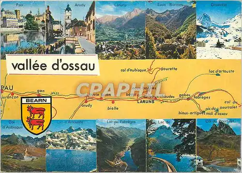 Moderne Karte Vallee d'Ossau