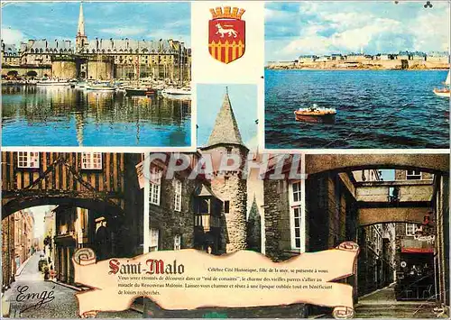 Cartes postales moderne Bretagne Cote D'Emeraude Saint Malo Cite Corsaire le Grand Porte