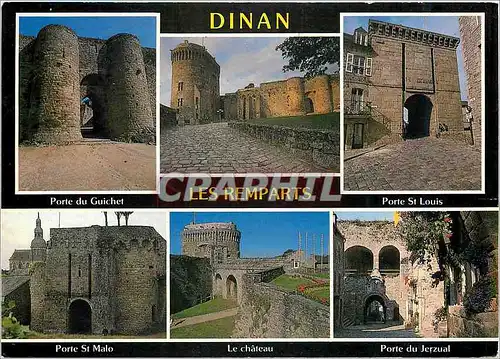 Cartes postales moderne Dinan Le chateau et les portes des remparts
