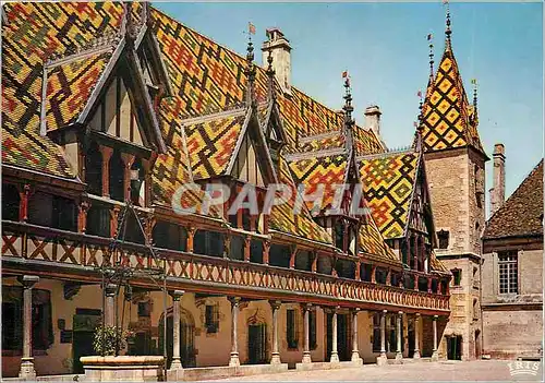 Moderne Karte Beaune (Cote D'Or) Hotel Dieu (1443) Cour D'Honneur