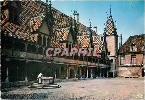 Moderne Karte Beaune (Cote D'Or) Hotel Dieu (1443) cour d'Honneur