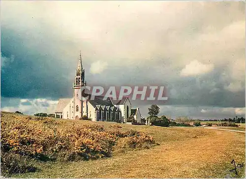 Cartes postales moderne La Bretagne en couleurs Chapelle bretonne sur les dunes a Sainte Anne la Palud