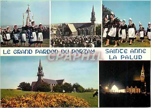 Cartes postales moderne La Bretagne en couleurs Sainte Anne la Palud le grand pardon du Porzay