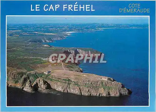 Cartes postales moderne La Cote d'Emeraude Le Cap Frehel (Cotes d'Armor) Les falaise du cap et le Phare