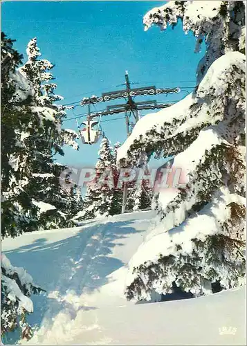 Moderne Karte Megeve (Hte Sav) 1113 M 2040 M Capitale des Sports d'Hiver