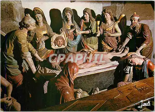 Cartes postales moderne Saint Thegonnec (Nord Finistere) La mise au tombeau