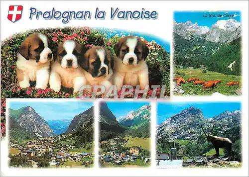 Moderne Karte En Tarentaise Savoie Pralognan la Vanoise (alt 1410 m) regards sur la station au coeur de l'ete