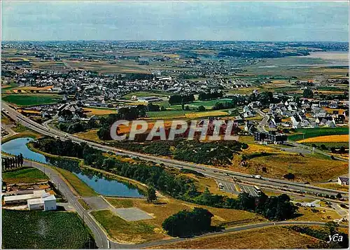 Moderne Karte La Bretagne Pittoresque  le bourg d'Yffiniac le plan d'eau