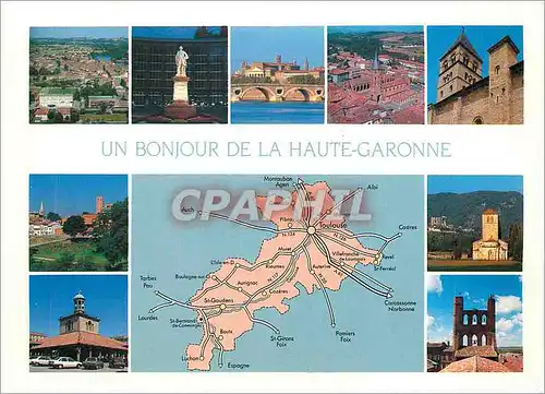 Cartes postales moderne Un Bonjours de la Haute Garonne