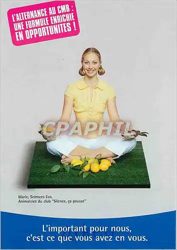 Cartes postales moderne L'important pour nous c'est ce que vous avez en vous Banque Credit Mutuel de Bretagne